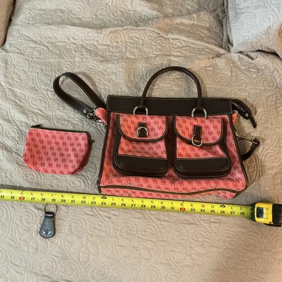 DOONEY & BOURKE Vintage Bundle Red Bags Double Pocket and Monogram 6 Pieces - Picture 13 of 15